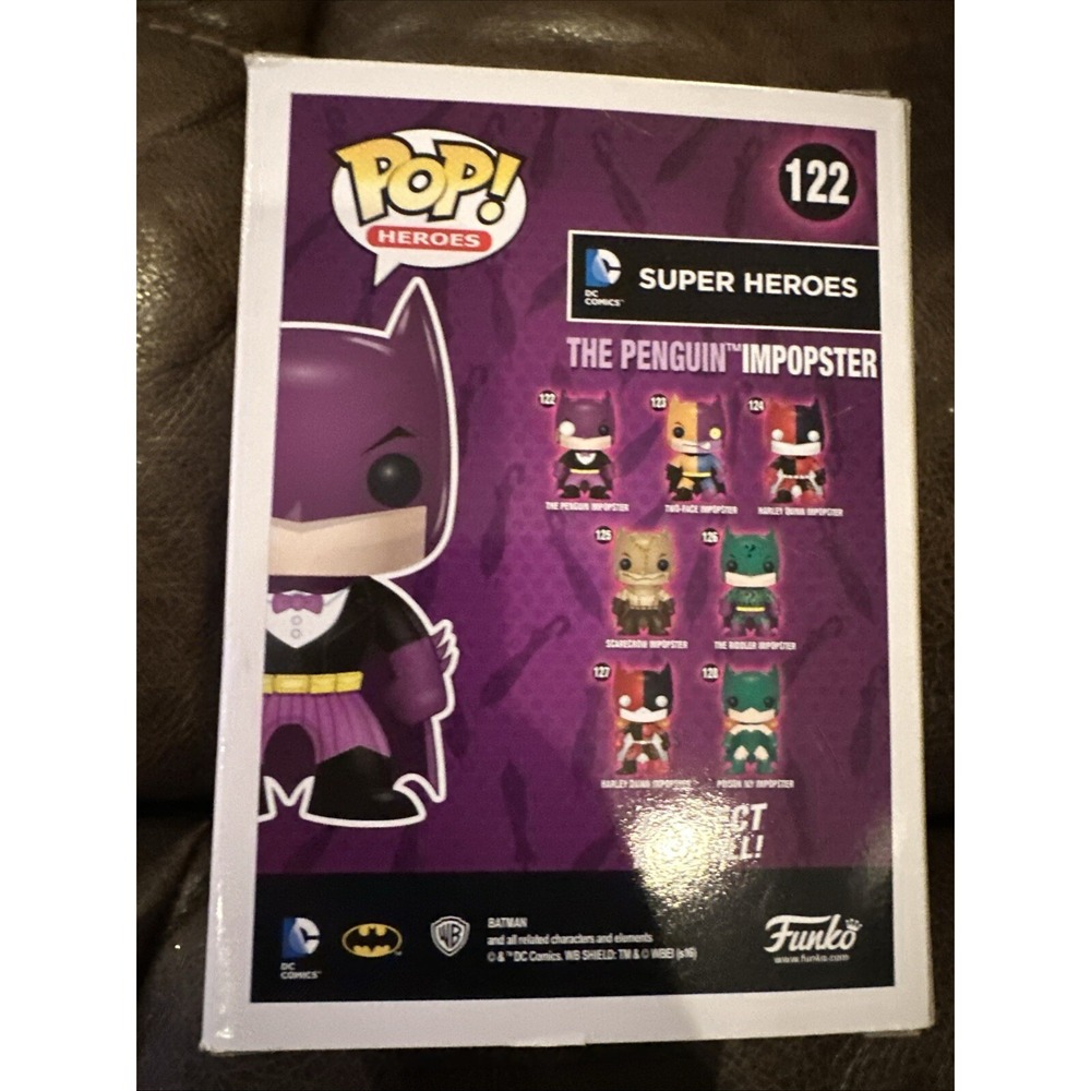 Funko Pop! Heroes #122 DC Batman Imposter The Penguin Imposter Vinyl Figure New - Picture 3 of 5